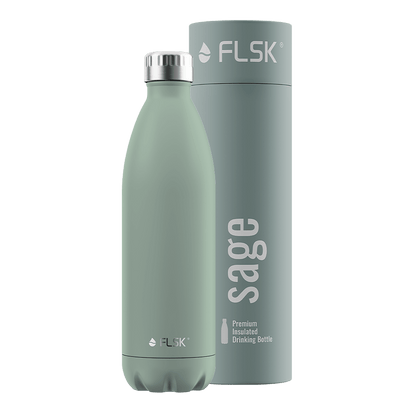 FLSK Trinkflasche 1000 ml aus Edelstahl sage