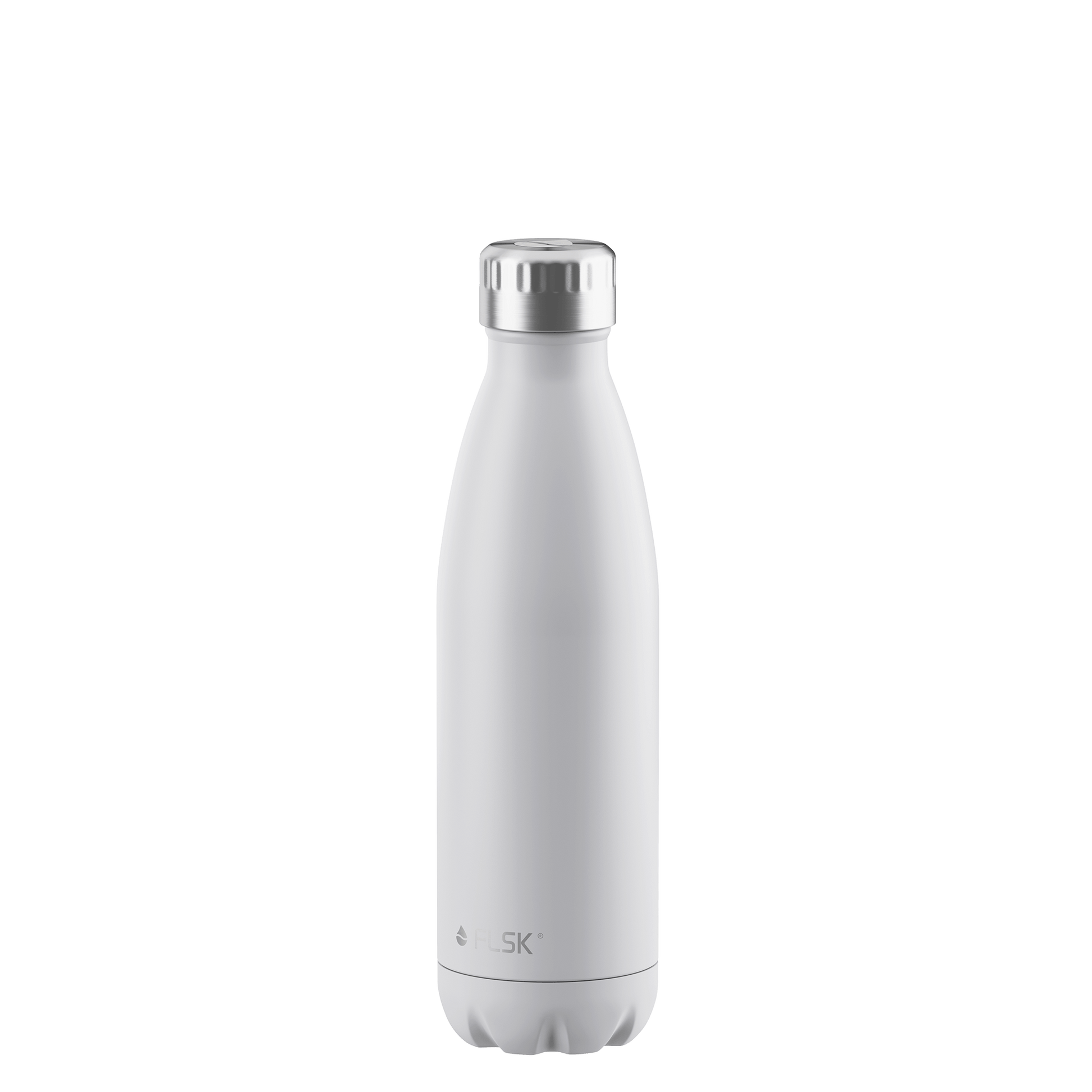 FLSK Trinkflasche 500 ml white aus Edelstahl