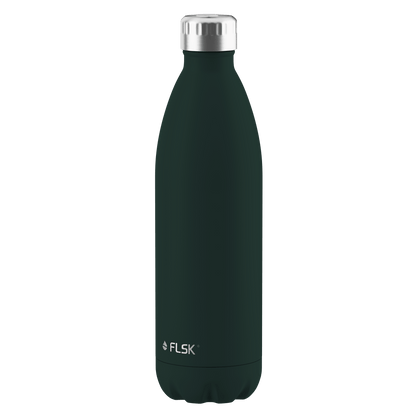 FLSK Trinkflasche 1000 ml aus Edelstahl dark pine