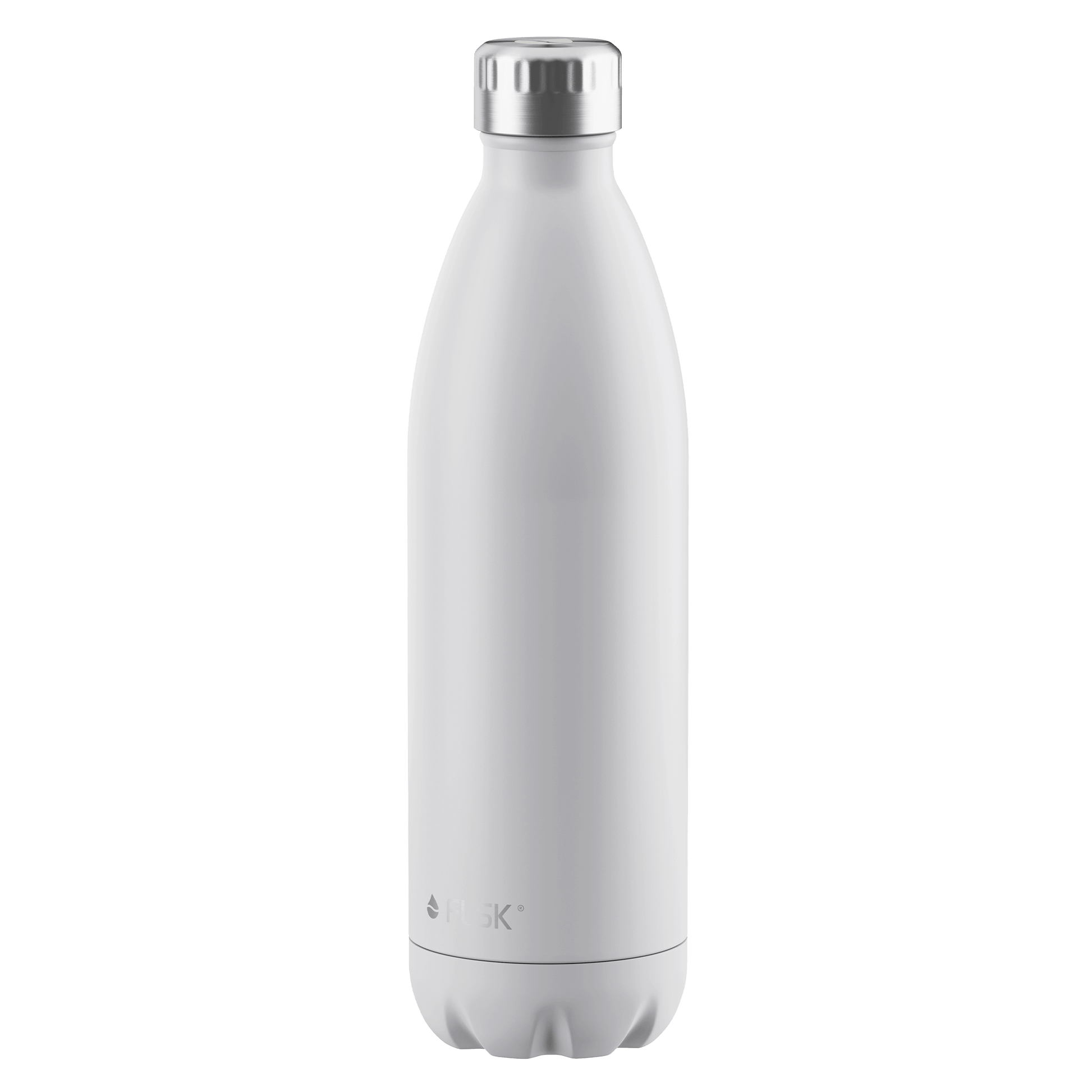 FLSK Trinkflasche 1000 ml white aus Edelstahl