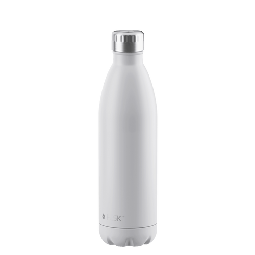 FLSK Trinkflasche 750 ml white aus Edelstahl