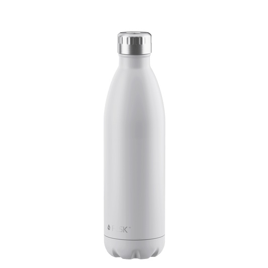 FLSK Trinkflasche 750 ml white aus Edelstahl