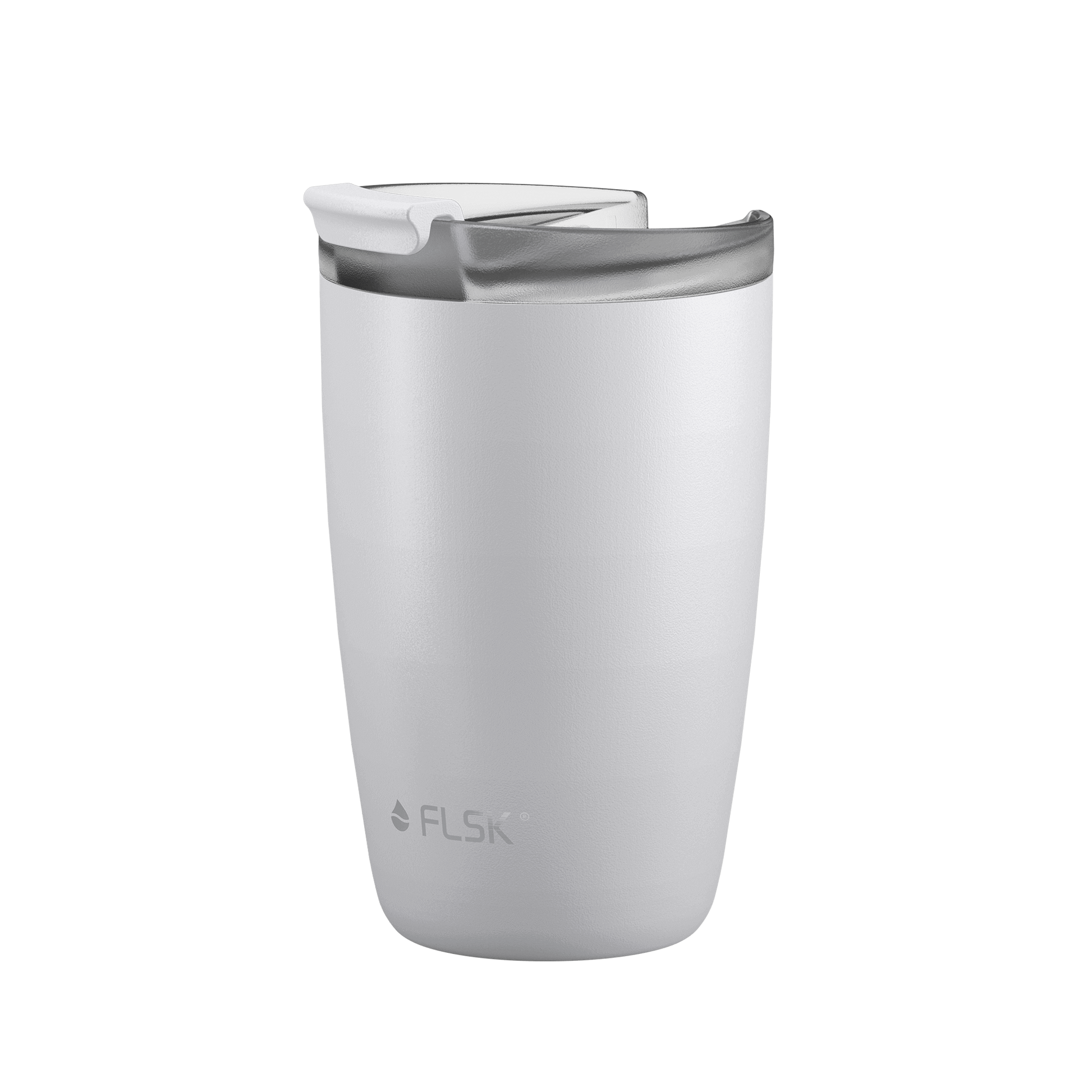 FLSK Kaffeebecher 350 ml white aus Edelstahl